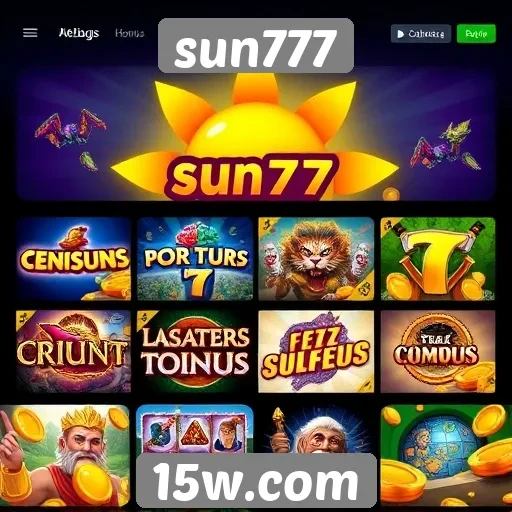 sun777 oferece ampla gama de jogos online